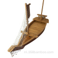 Groothandel Bamboo Sushi Serving Tray Boat Container